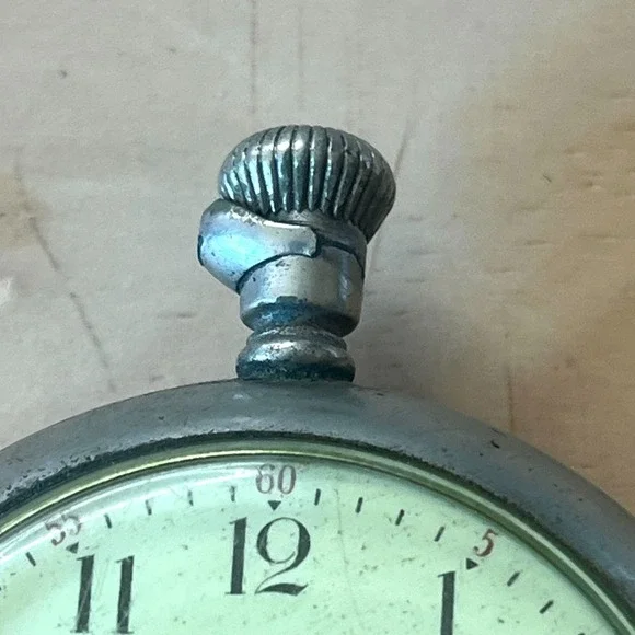 Vintage Elgin Pocket Watch Subdial Crown Stopper Parts Or Repair - Picture 4 of 11